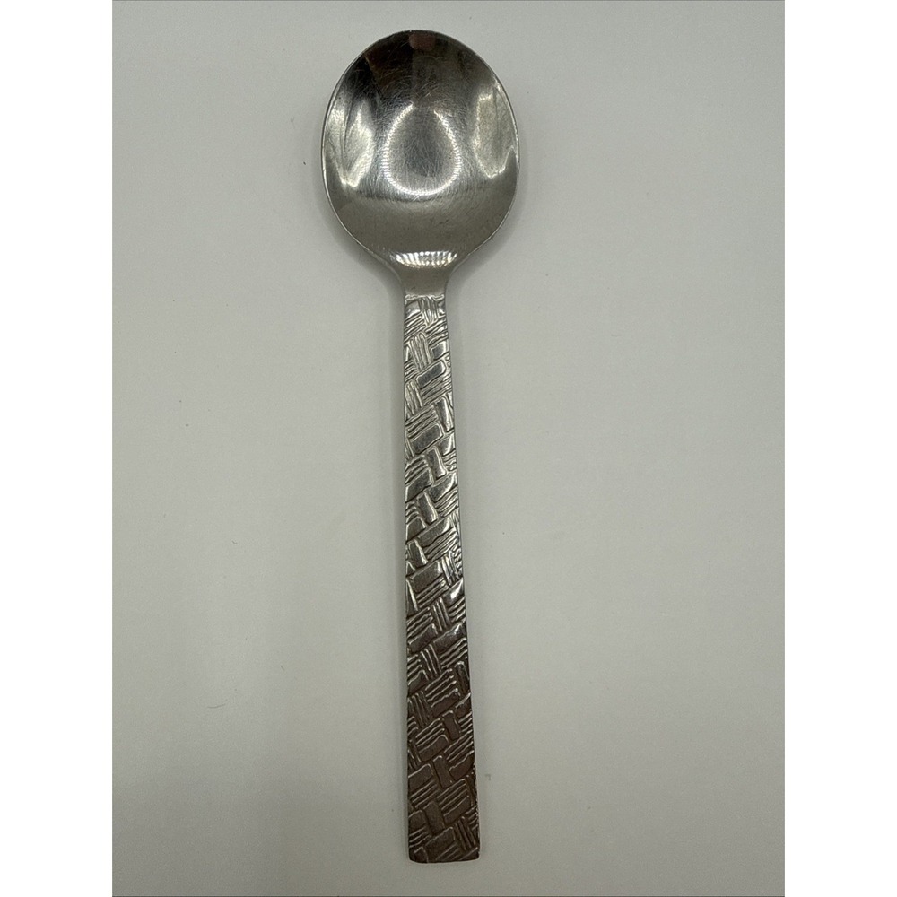 Mikasa Country Manor Flatware Single Teaspoon Vintage Replacement Woven Stitched